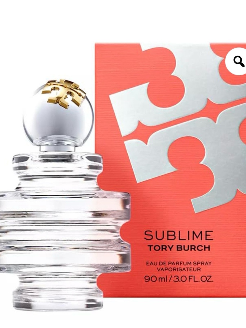 Sublime Tory Burch 3.0 FL OZ perfume bottle new in box.